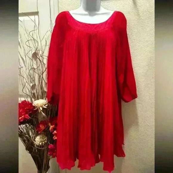 Erin Fetherston pleated shift dress - Picture 2 of 2